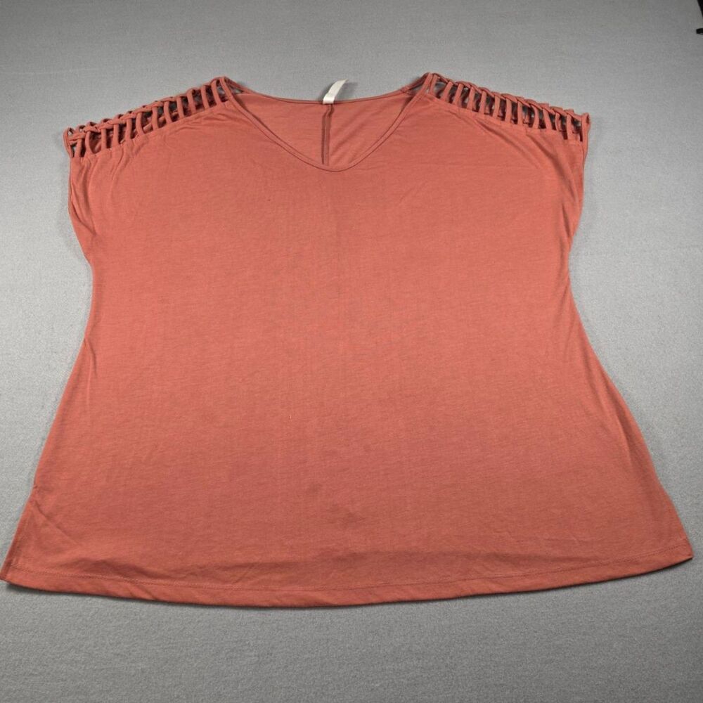 Perseption Women’s Top – Size 2X – Coral - 0120